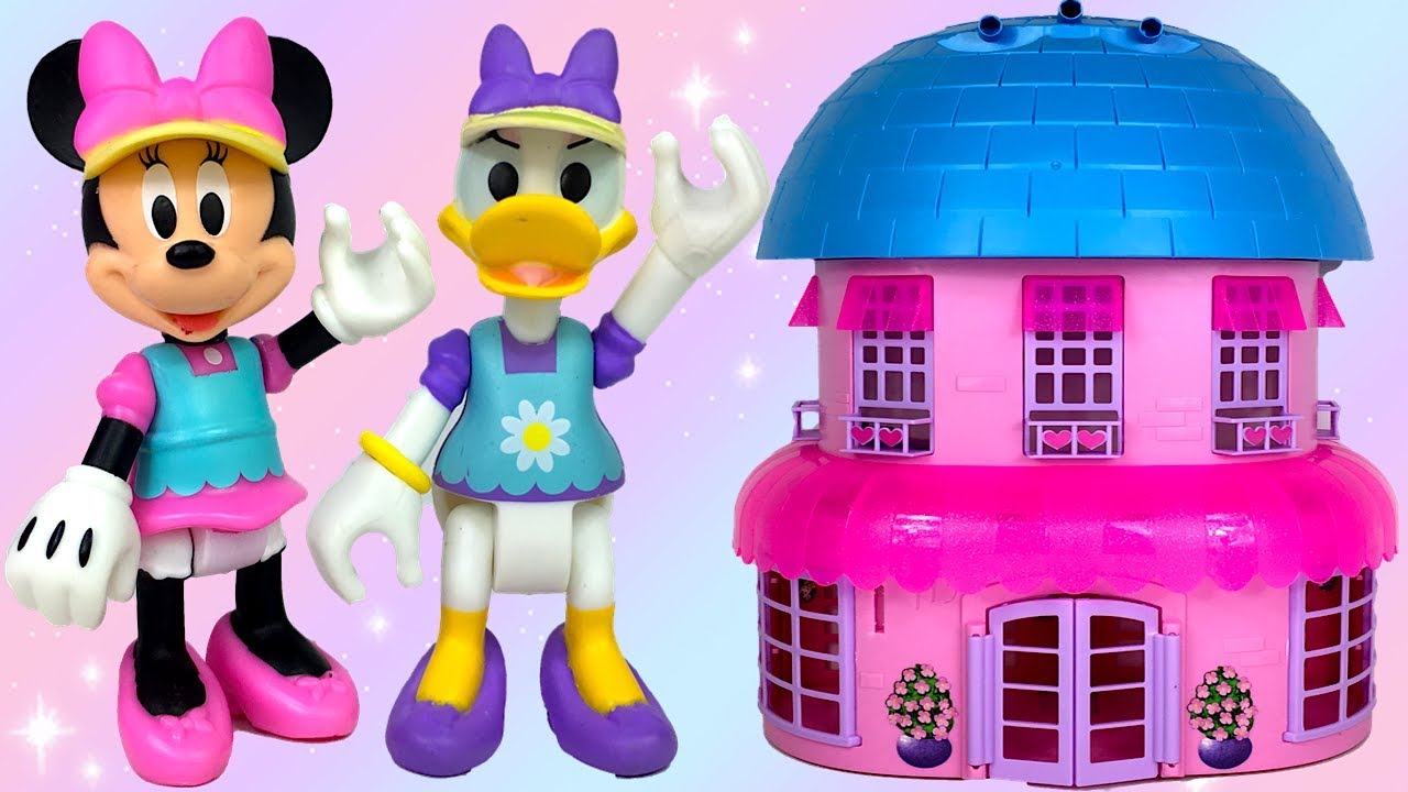DISNEY JUNIOR CASUTA LUI MINNIE MOUSE CU ETAJE LIFT SUNETE & LUMINI