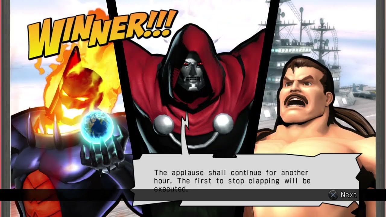 Requested ULTIMATE MARVEL VS. CAPCOM 3 Haggar/Dormammu/Dr. Doom Arcade Gameplay