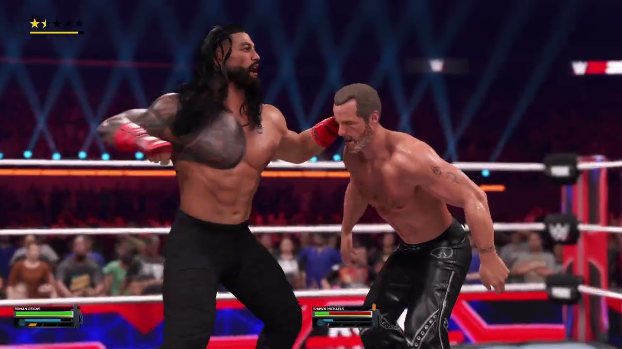 WWE 2K25 - Romain Reigns vs 9 Superstars | Royal Rumble Match | PlayStation 5
