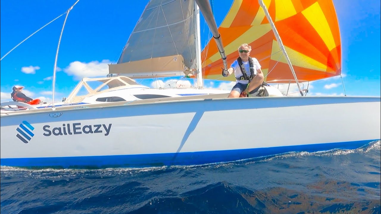 Passage du détroit de Gibraltar en Dragonfly 35 au départ de Cadix avec Saileazy