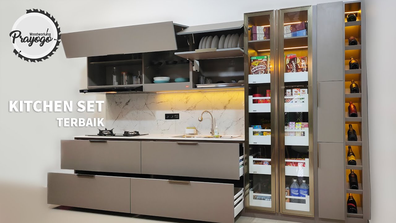 MEMBUAT KITCHEN SET MINIMALIS PAKAI BLUM