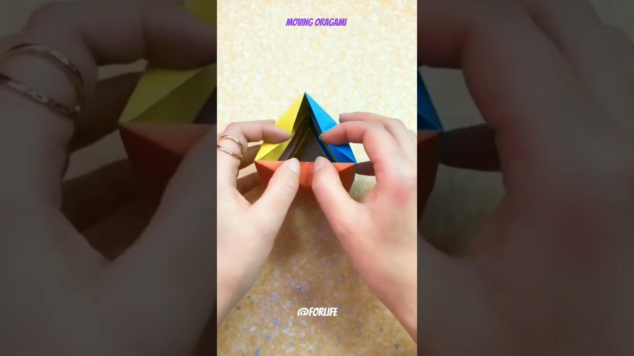 Moving flexagon|how to make moving flexagon| paper art| @origami @forlife