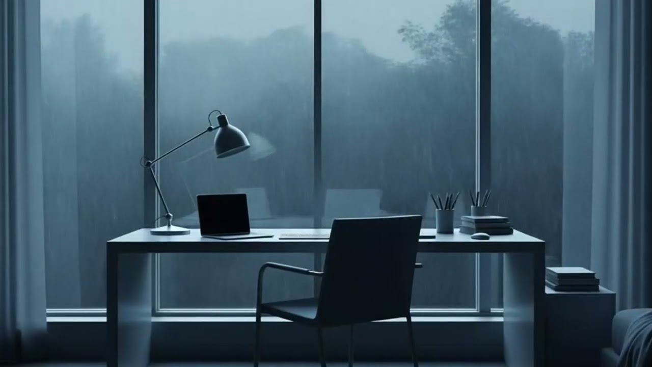 【集中用】考えを邪魔しない雨｜作業・勉強用 雨音 4H #雨音BGM#作業用雨音