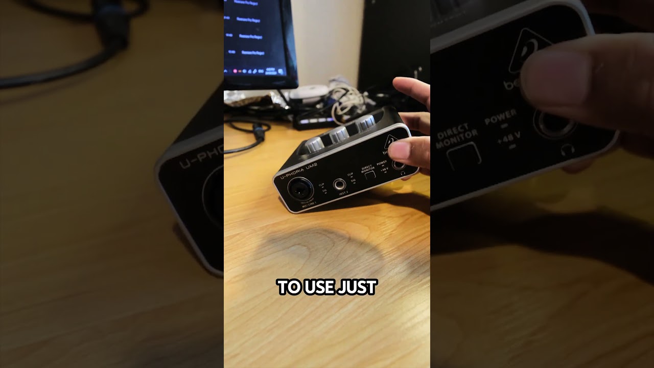 Equipment in my setup part 1 - Behringer U-Phoria UM2 #microphone #audiointerface #behringer #setup