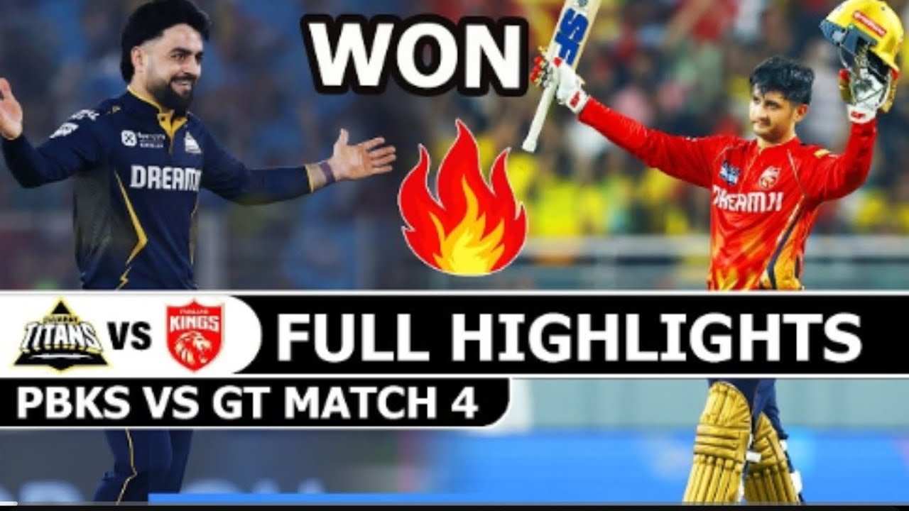 Punjab Kings Vs Gujarat Titans IPL Match 4 Full Highlights 2026 | PBKS Vs GT IPL 2026