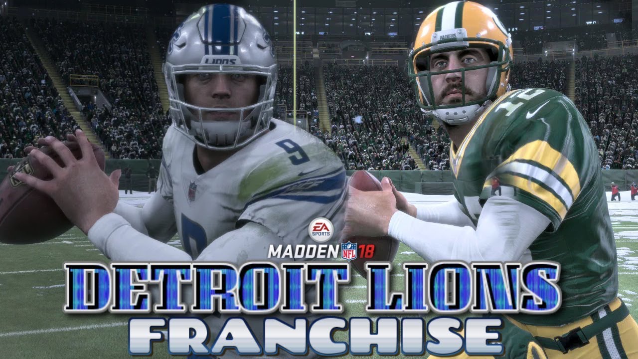 Madden NFL 18 Detroit Lions Franchise - Detroit Lions vs Green Bay Packers (EP8 Lions vs Packers)