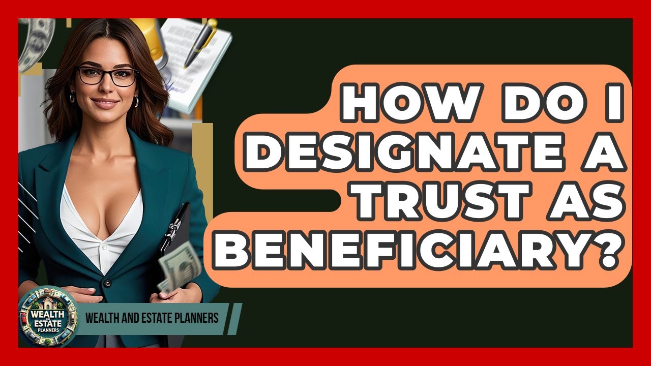 How Do I Designate A Trust As Beneficiary? - Wealth and Estate Planners