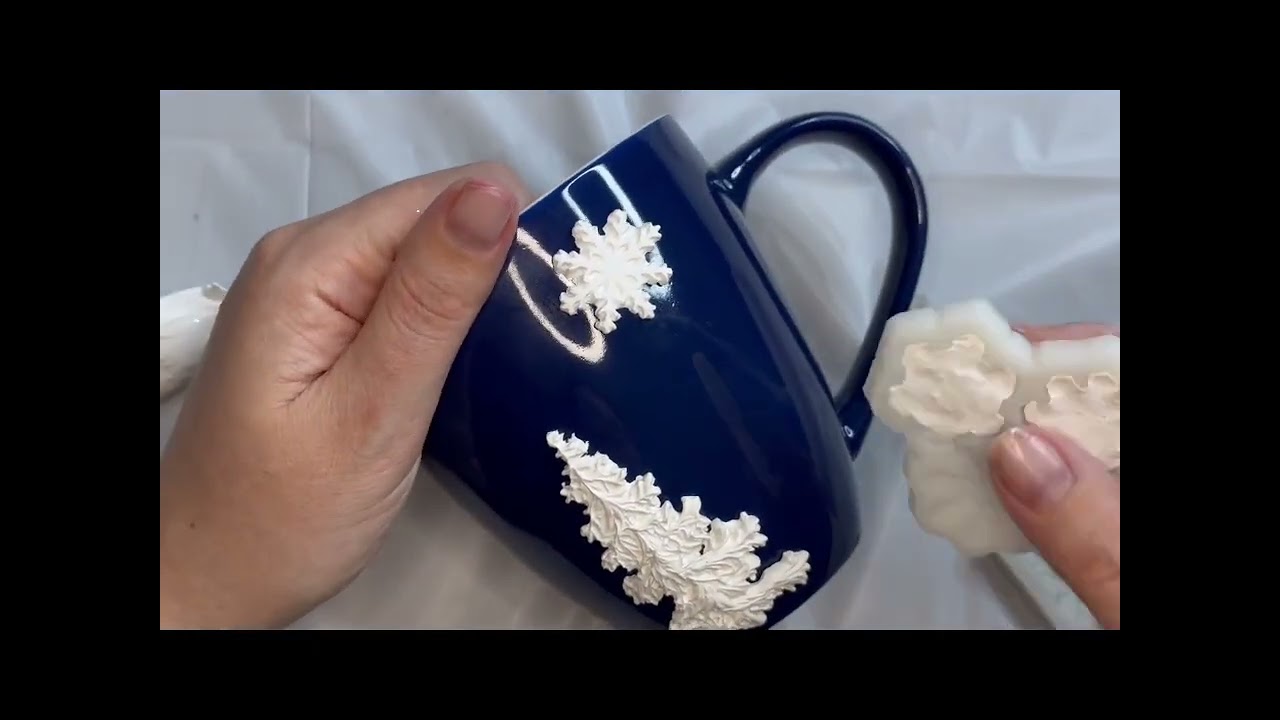 How to make handmade gift by yourself! Polymer clay mug for gift! Handmade gift!