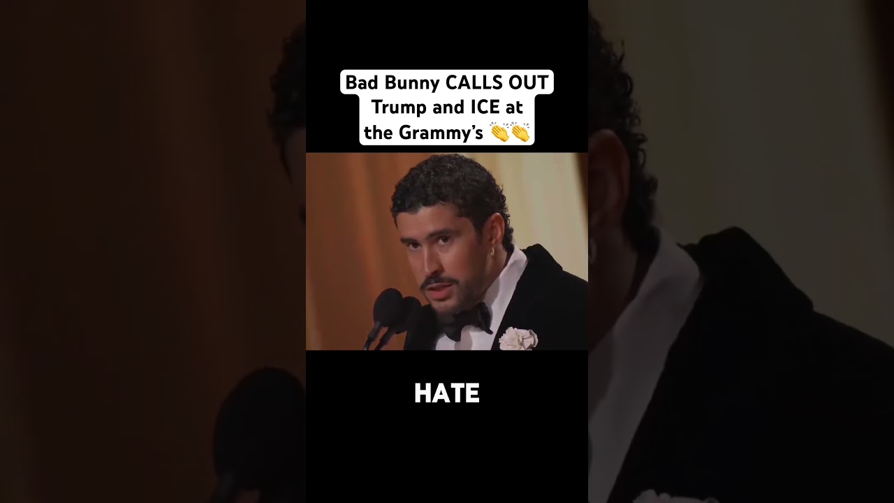 Bad Bunny’s PASSIONATE speech against ICE and Trump 