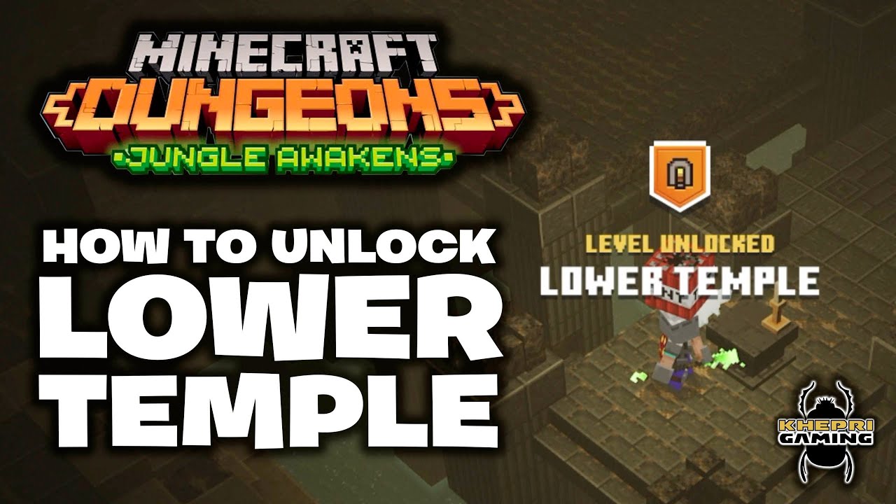 How to Unlock new SECRET LEVEL - Lower Temple - in Minecraft Dungeons