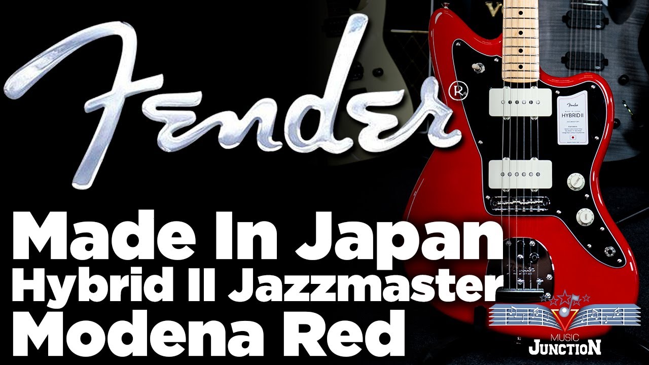 Music Junction: Fender Made in Japan Hybrid II Jazzmaster in Modena Red