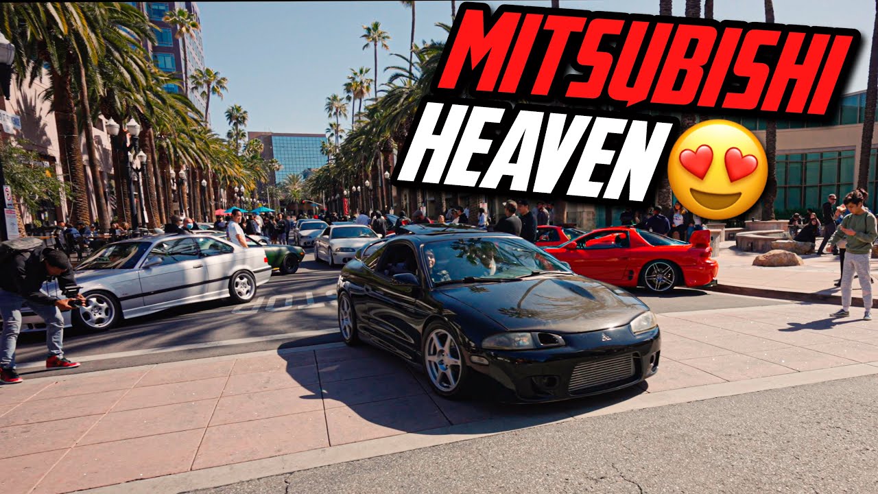 We CRASH a MITSUBISHI CLASSICS Cars & Coffee! | VR4 EVO DSM