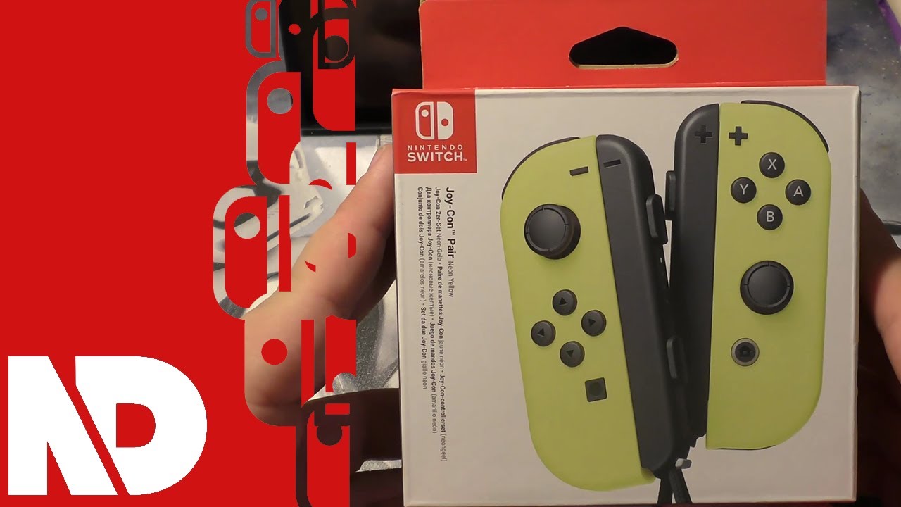 [Unboxing] Neon Yellow Joy-Con Pair
