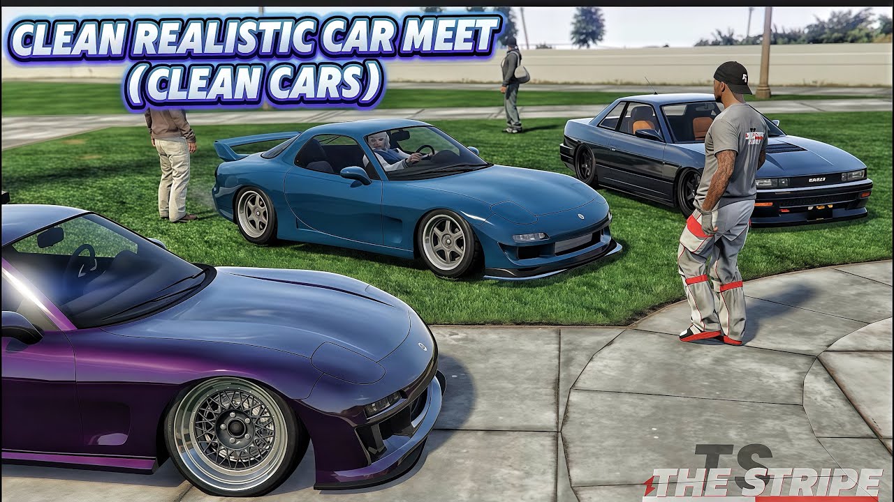 GTA 5 ONLINE CAR MEET CLEAN REALISTIC CARS PS5 | CHIL!PSN !Member !psn