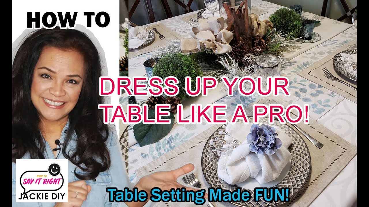 How To Decorate Your Table for the Winter (Table Setting Tips)