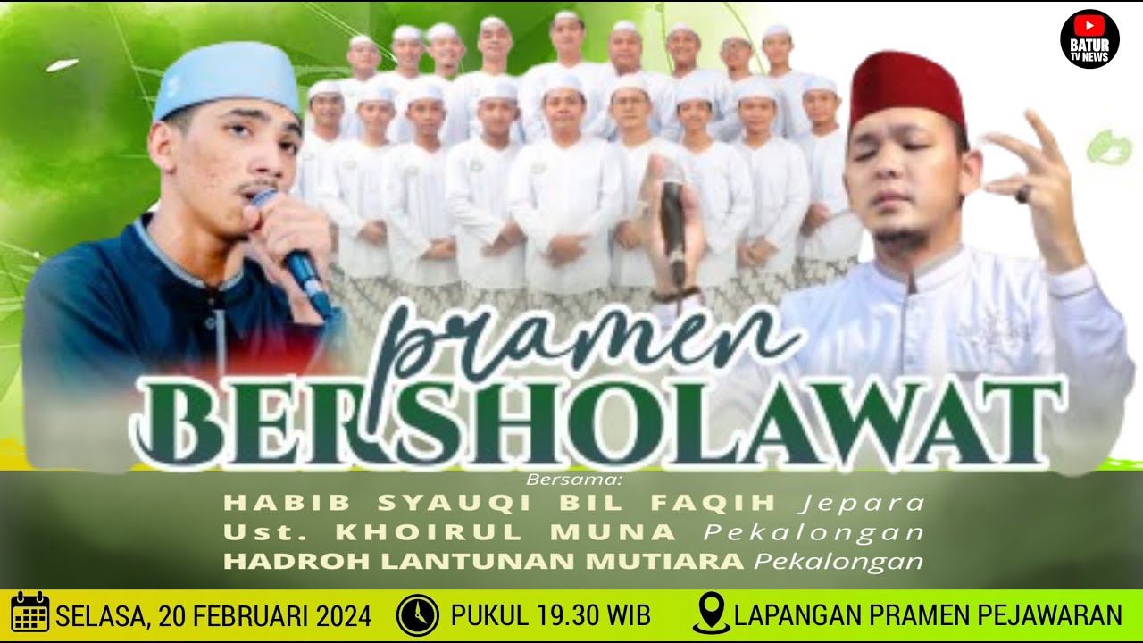 🔴 LIVE PRAMEN BERSHOLAWAT BERSAMA HABIB SYAUQI DAN USTAD MUNA - HADROH LANTUNAN MUTIARA