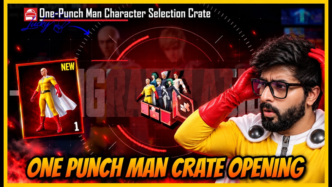 🔥ONE PUNCH MAN CRATE OPENING l PRIZE PATH MAX OUT l FREE LUCKY COINS IN PRIZE PATH (BGMI)