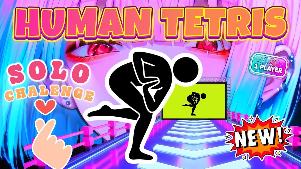 HUMAN TETRIS Solo Challenge | Can You Survive? | High-Quality Immersive Interactive Warm-Up #20