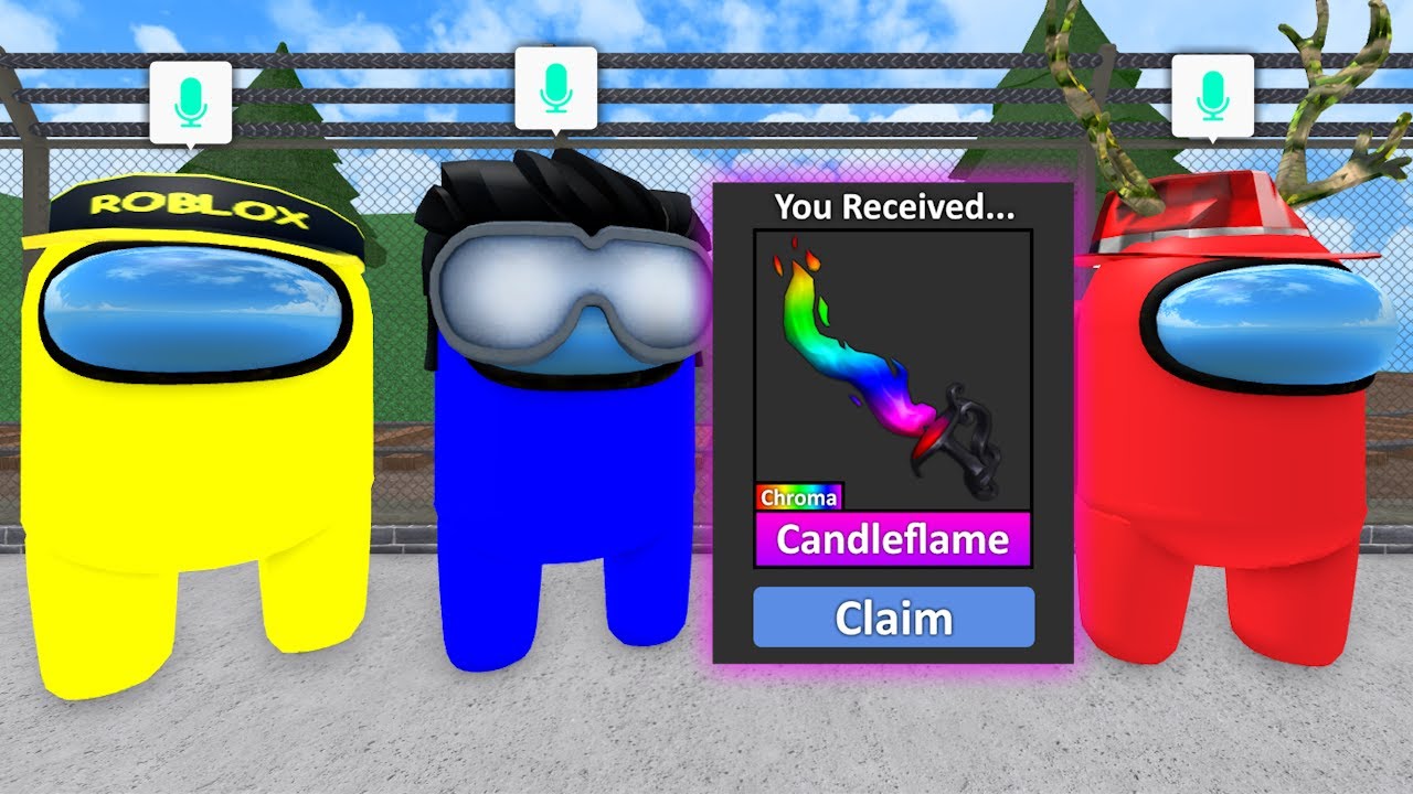 ROBLOX MM2 AMONG US!! (Voice Chat)