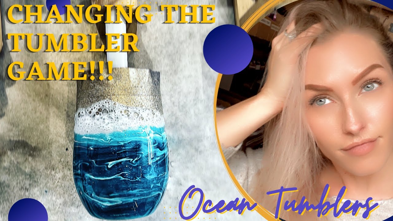 Textured Ocean Wave Tumbler Tutorial #NewTechnique