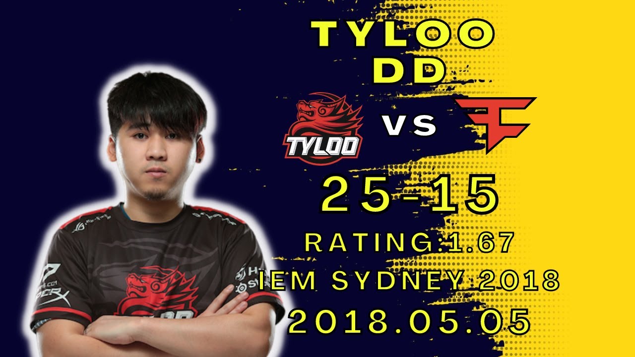 【Classic CSGO POV 6】TYLOO DD vs FaZe (inferno) @ IEM Sydney 2018 2018.05.05