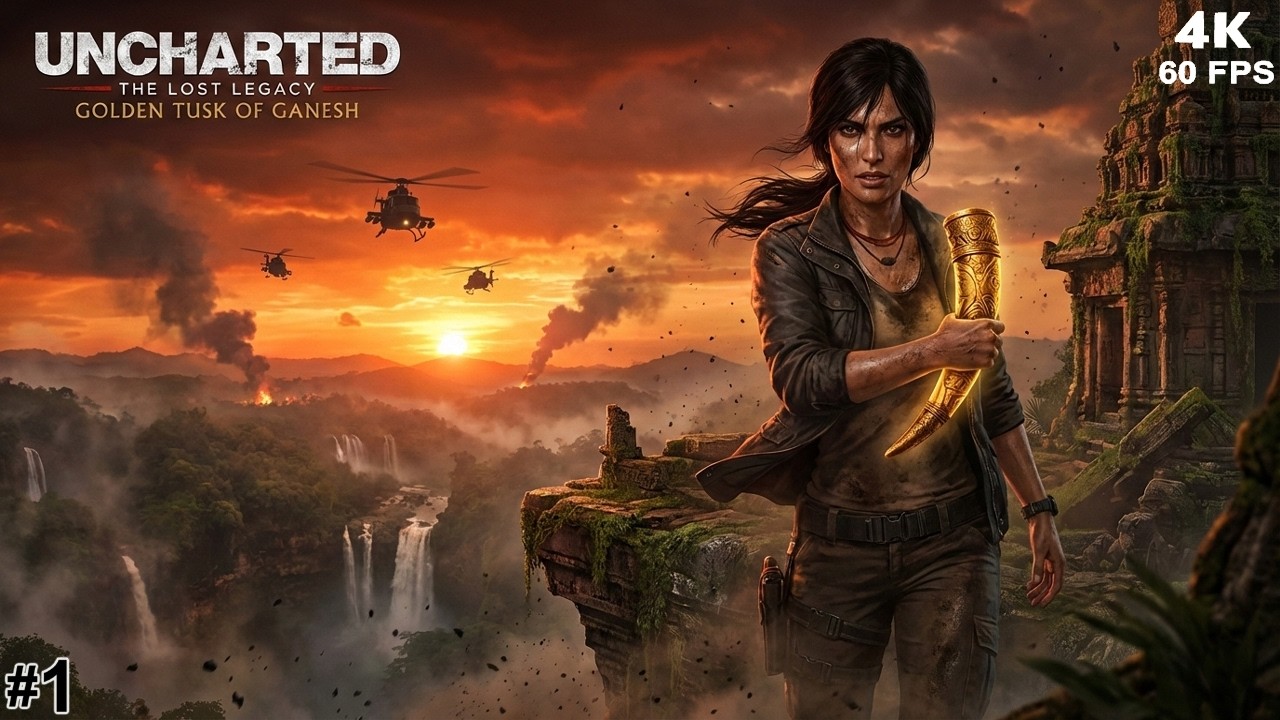 This Mission Was PURE CHAOS!! Uncharted: The Lost Legacy (Part 1)  [4K 60FPS ] - No Commentary