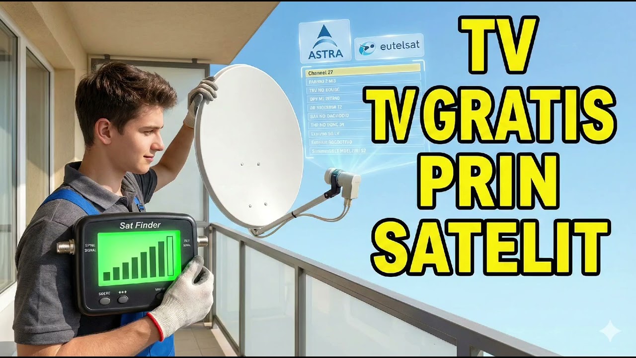 Ghid Complet Recepție Satelit: Cum prinzi Canale TV Gratuite și Configurezi Antena