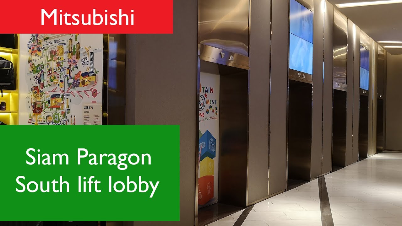 Siam Paragon South Lift Lobby Mitsubishi lifts