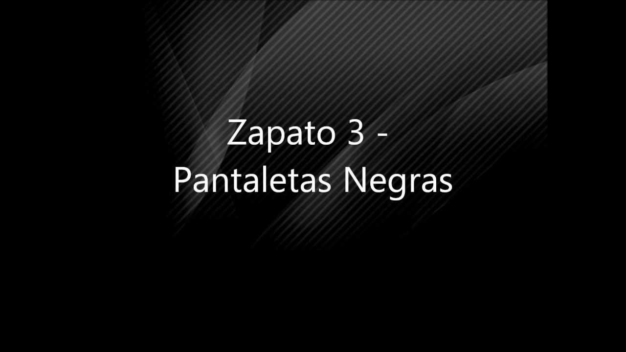Zapato 3 - Pantaletas Negras