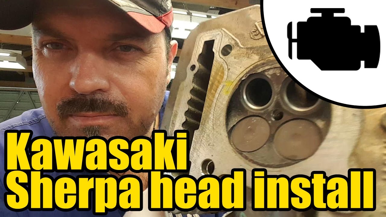 Kawasaki Sherpa cylinder head refit #1157