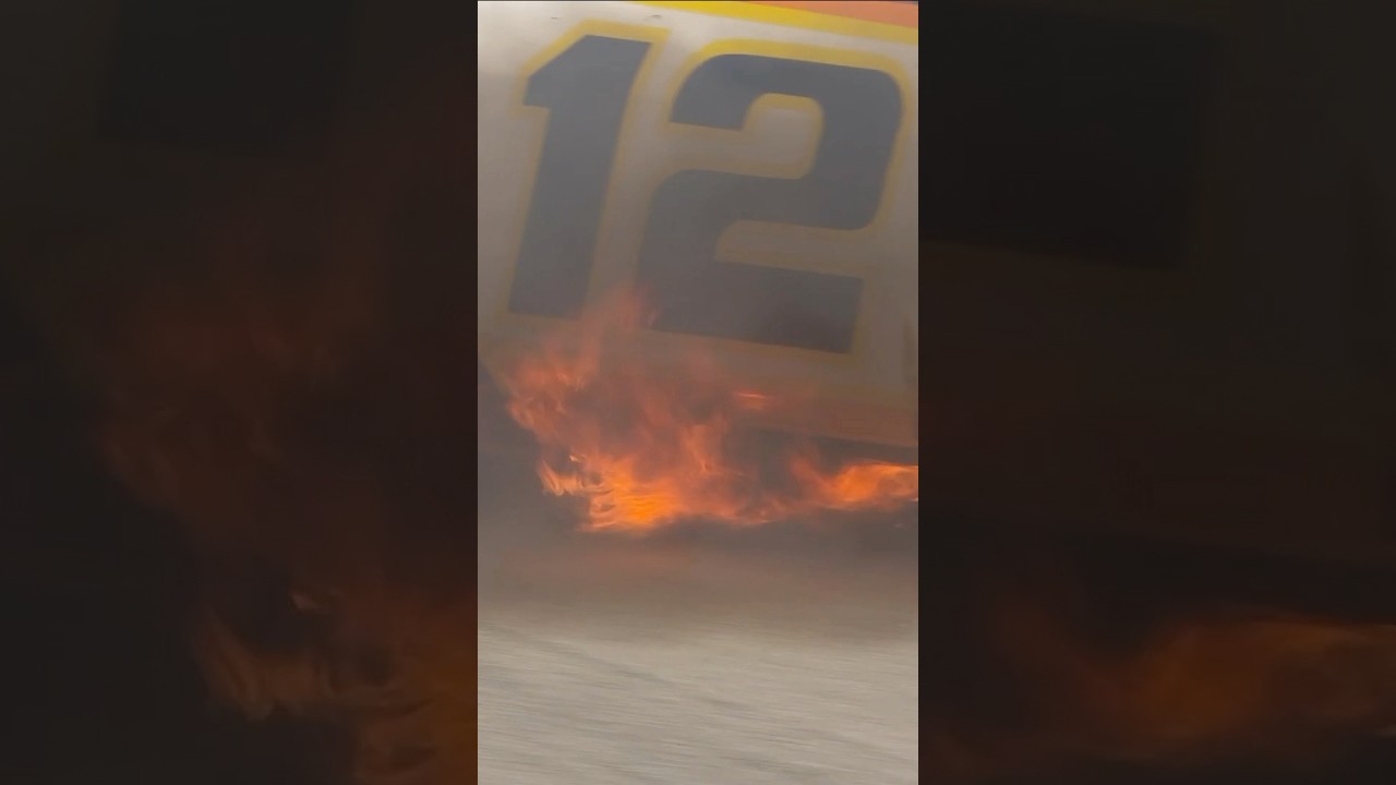 when your engine goes 💥 #ryanblaney #nascar