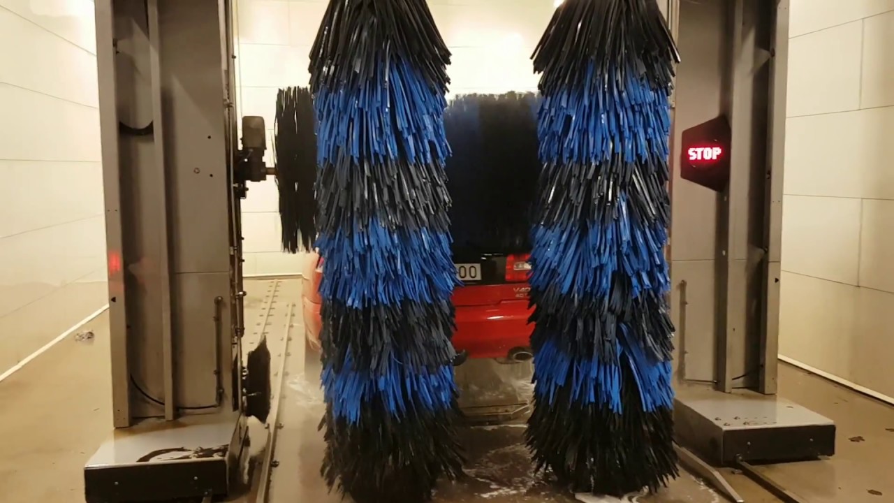 Biltvätt hos Volvo i Landskrona 30 Mars 2018.