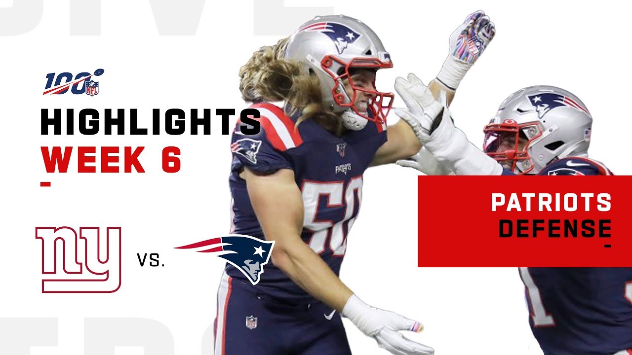 Patriots Defense Eats Up Giants w/ 3 INTs | NFL 2019 Highlights