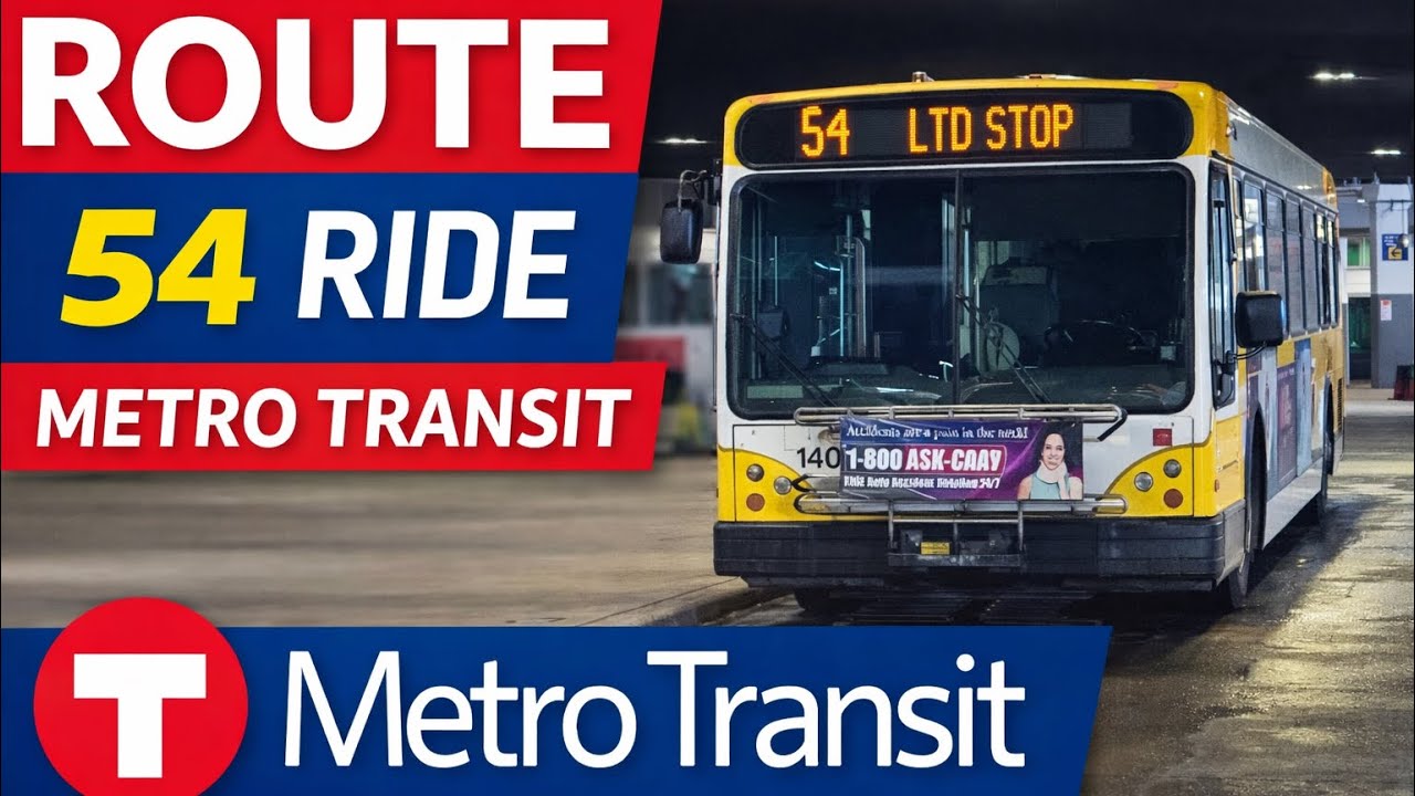 Metro transit Route 54 full ride. 
