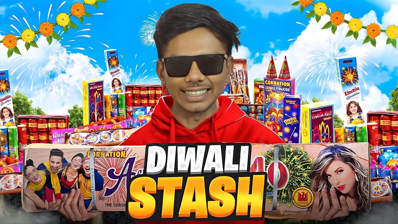 BIGGEST DIWALI STASH 2025 😱 | Haz Vlogz | #diwali 