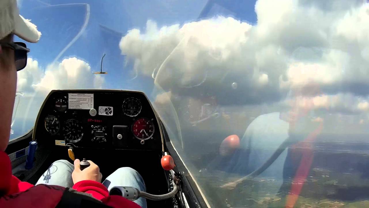 Korkociągi na Puchaczu/ Glider spin recovery SZD-50 - eng subtitles. EPOD 2016