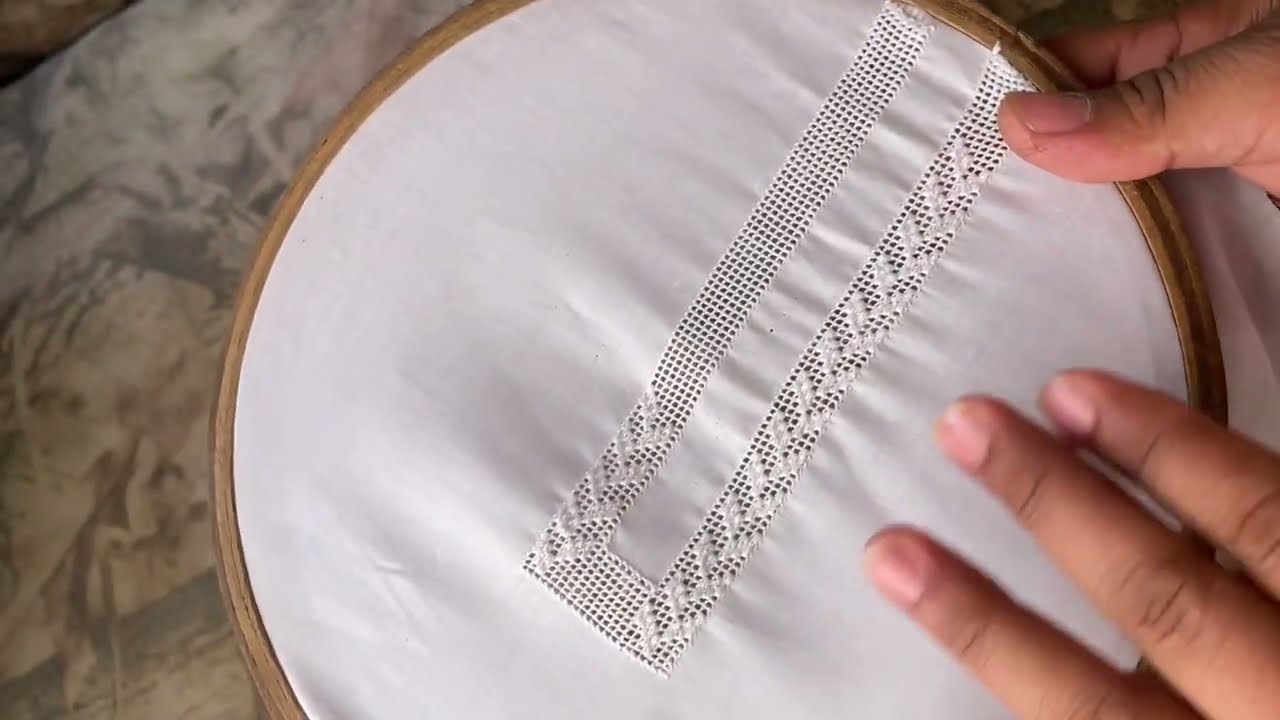 Beautiful flower embroidery design#Home hand work design #tarkshi design
