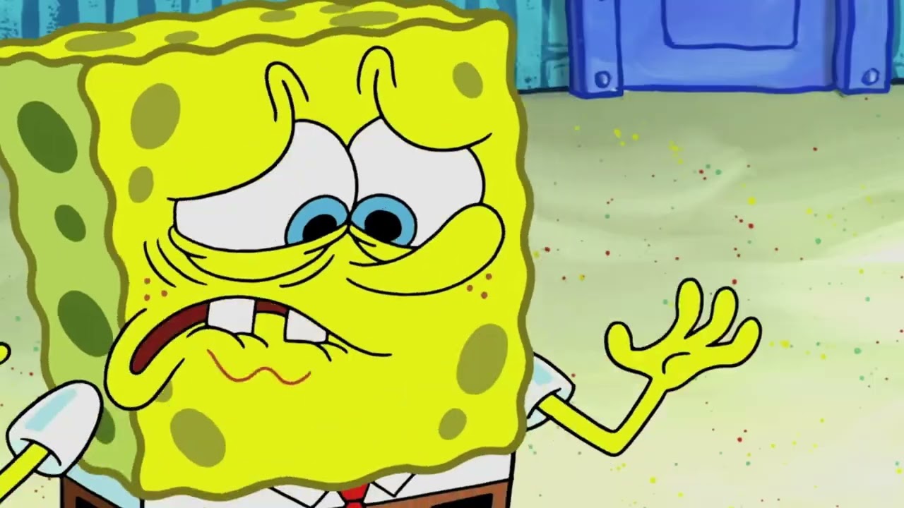 SpongeBob close ups with the flapjack scream 