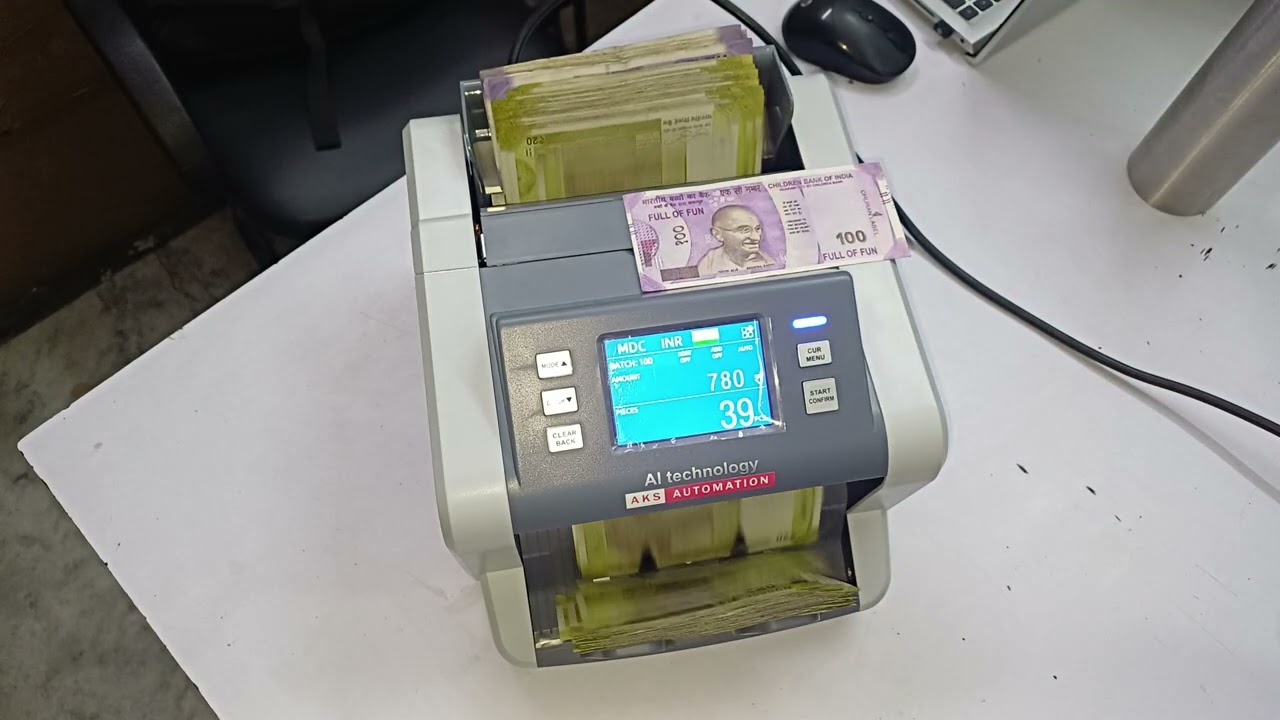 New AI Technology Mix Cash Counting Machine With CIS Sensor & Face/Orient Sort – Special Features! 💸