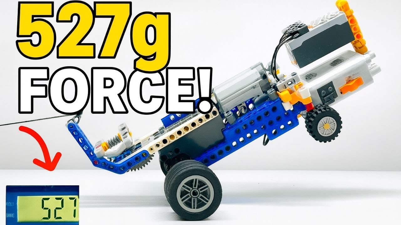 THIS LEGO MOTOR PULLED 527g! UNBELIEVABLE!