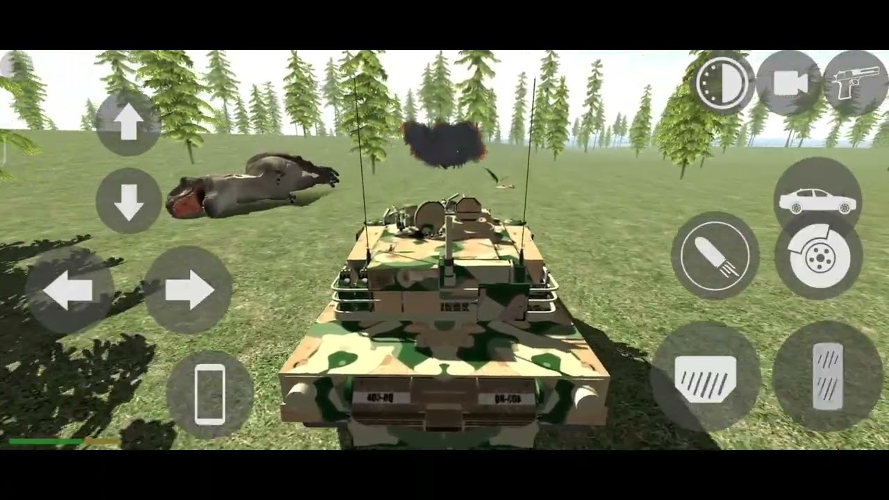 Michael with Tank destroy dino jungle 🙂#indianbikedriving3d