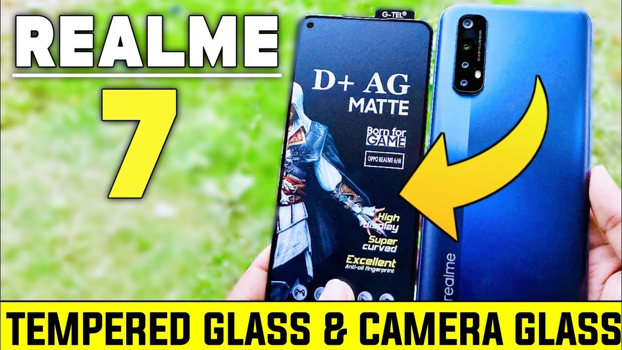 Realme 7 best tempered glass | realme 7 temepered glass | realme 7 matte tempered glass |matte glass