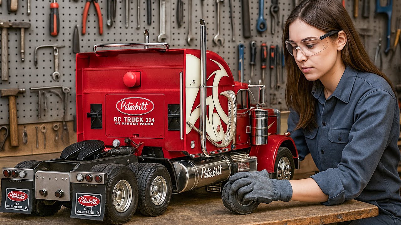 Build a realistic scale model of an American truck
