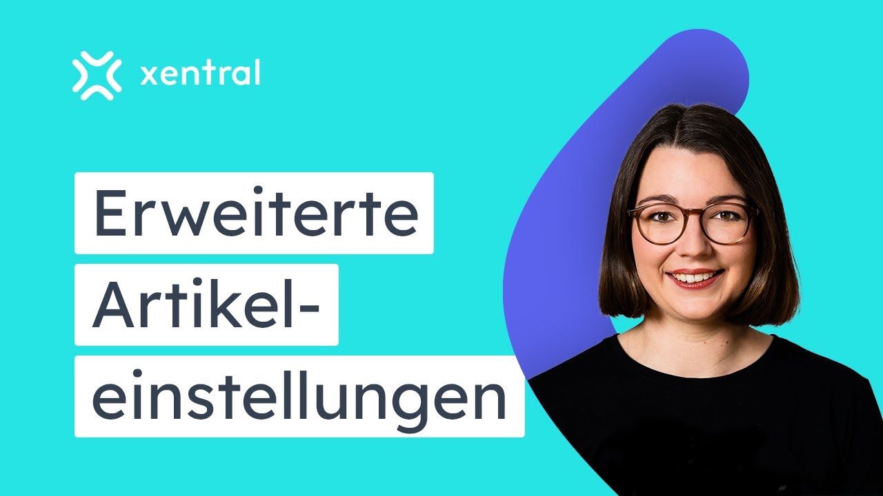 Artikel Teil 2: Alle Einstellungen verstehen I ADRESSEN & ARTIKEL #3 🎓