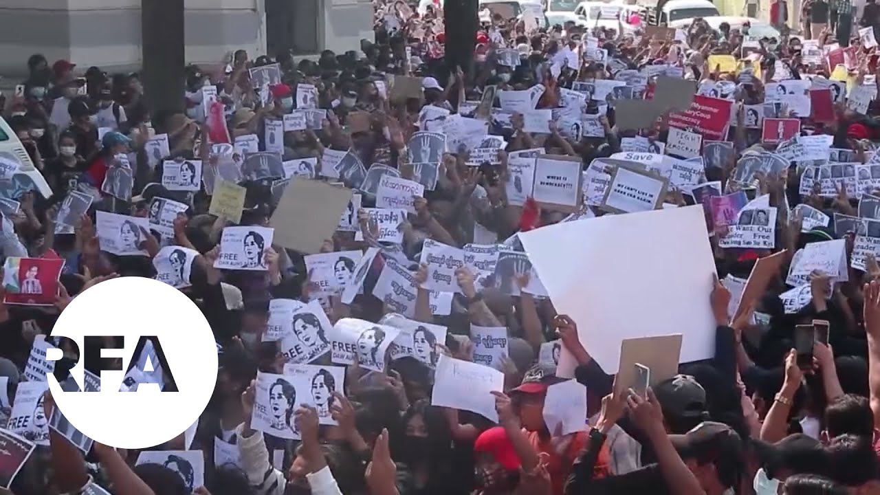 Myanmar Anti-Coup Protesters Swell to Hundreds of Thousands