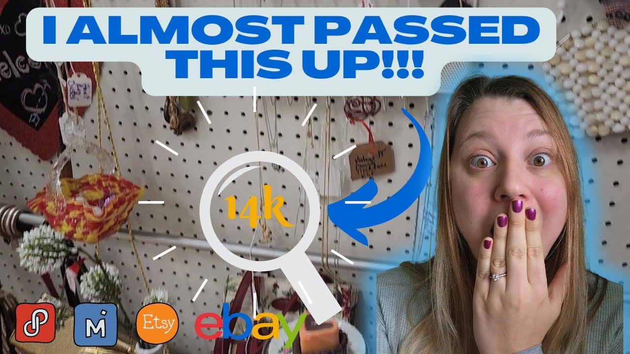 THEY DIDNT KNOW IT WAS 14K!? | Flipping Jewelry for High Profits | Shopping at the Antique Store