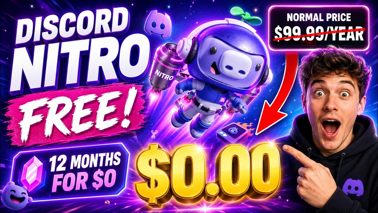 How to Get FREE DISCORD NITRO 12 Months Legally in 2026 - Discord Nitro Free Mobile (iPhone Android)