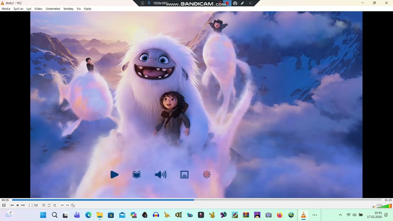 Den avskyelige snømannen DVD Menu (2020)