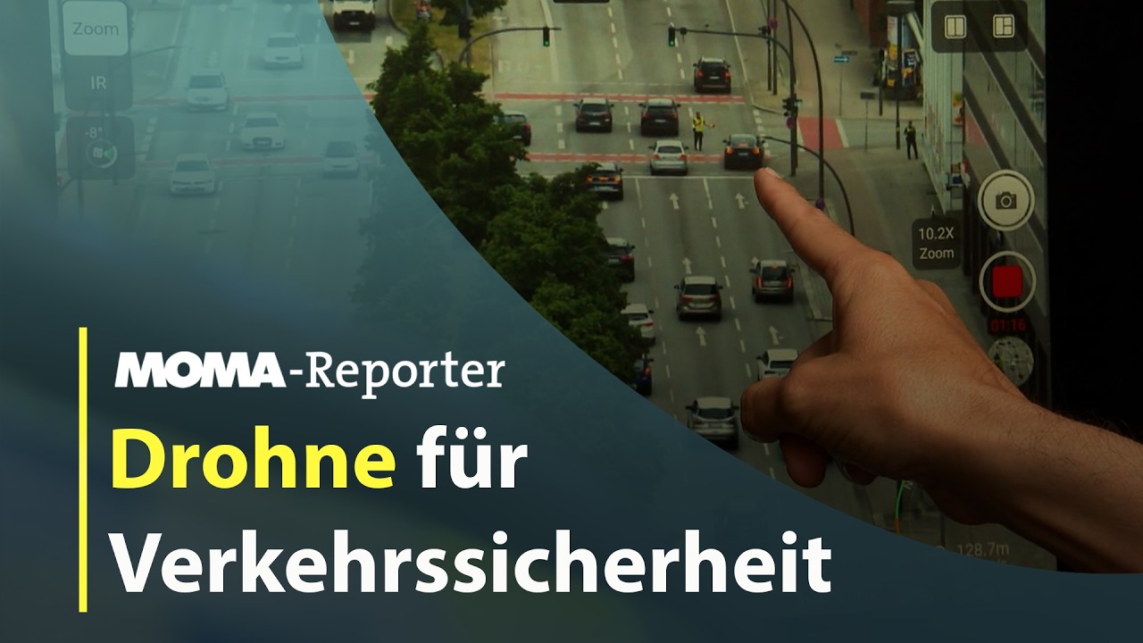 Ampel-Kontrolle mit Drohne  | ARD Morgenmagazin