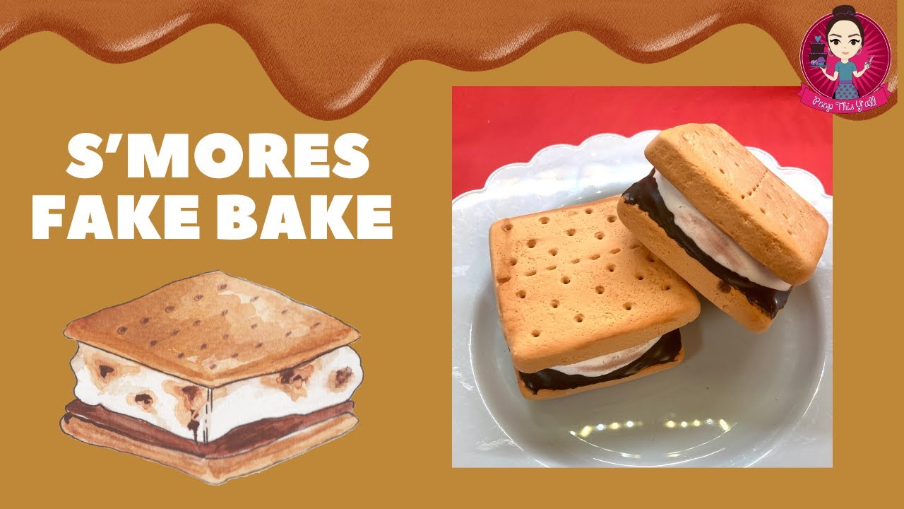 Let’s Fake Bake some S’mores! NO MOLD NEEDED! #fakebake #smores #peepthisyall